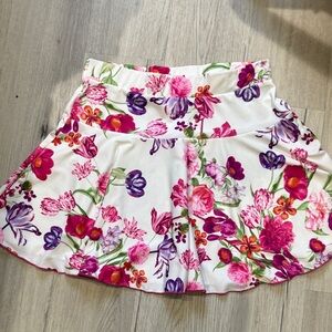 SkirtSports Floral Skater Skirt - Pink and Purple